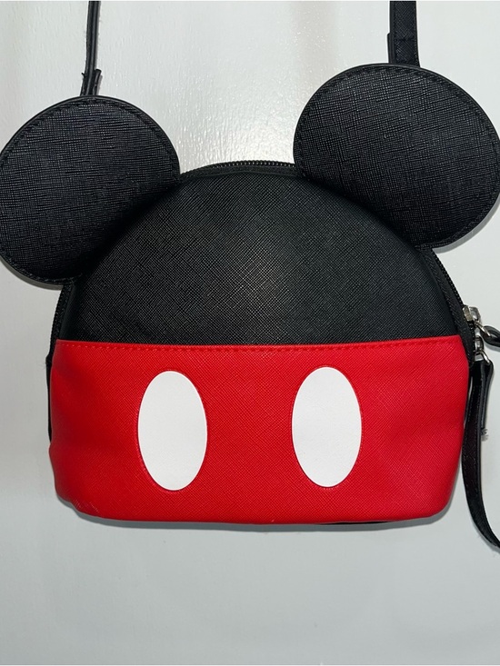 Disney Handbags - EUC Disney Black and Red Mickey Mouse Small Crossbody Bag